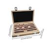 38 Pieces Calibrated Steel Gauge Block Set Accurate Hardened Slip Gauges for