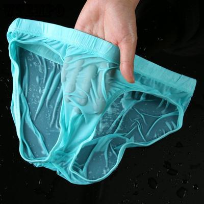 1Pcs Männer Höschen Ice Silk Boxer Nahtlose Unterwäsche Mann Ultra-dünne Atmungsaktive Männliche Unterhose Boxershorts