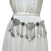 Women's European and American Retro Ethnic Style Patterned Tassel Waist Chain Belly Dance Chain