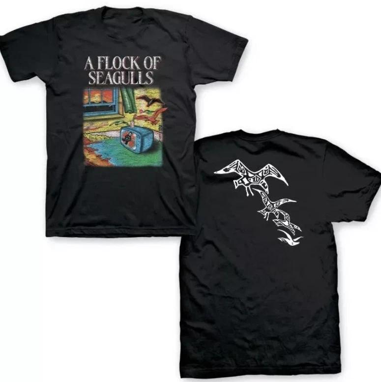 

A Flock Of Seagulls I Ran Tour Double Sided Gift For Fan S to 5XL T-shirt 4XL