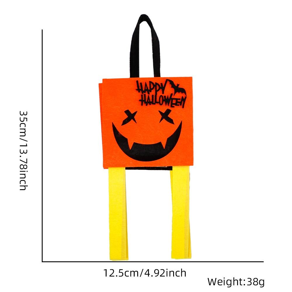 Crazy Party New Halloween Felt Candy Bag Devil Wind Flag Style 3d Bat Tote Bag