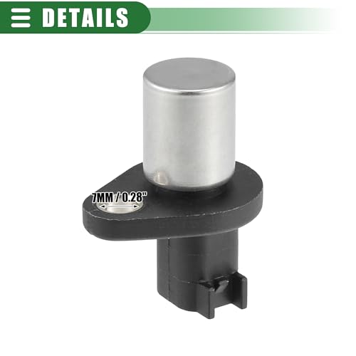 Motoforti Engine Camshaft Position Sensor Cam Position Sensor for Jaguar XKR 2000-2009 ABS Metal No.XW436C315BB Black Silver Tone