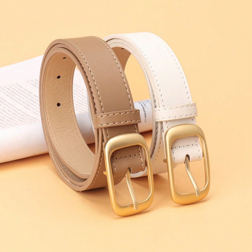 Fashion Versatile Women's Belt Pin Buckle Simple Belt Women's Premium Decorative Belt