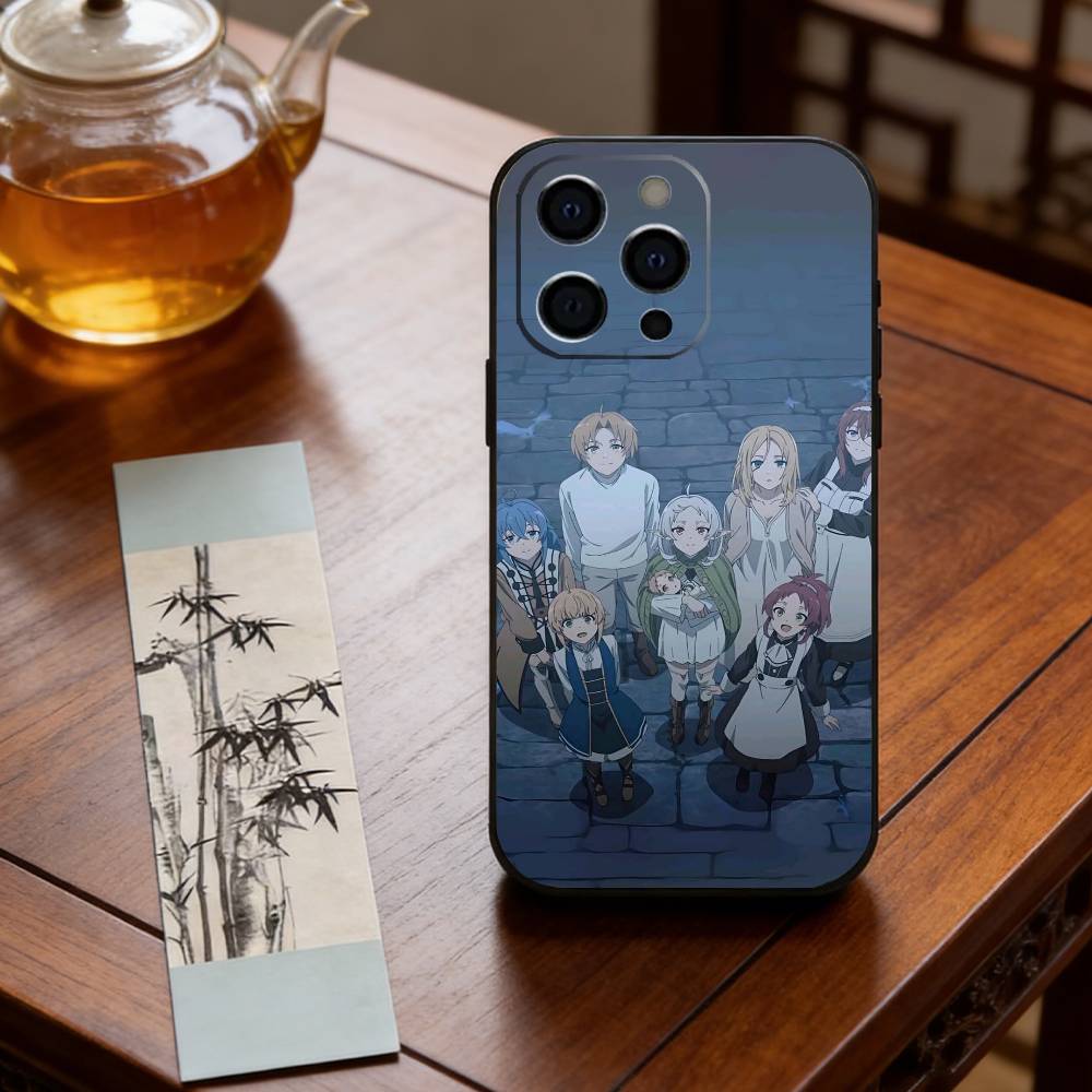 Anime M-Mushoku T-Tensei Phone Case For iPhone 17, 16,15,14,13,12,11 Plus,Pro Max, Others Soft Black Cover