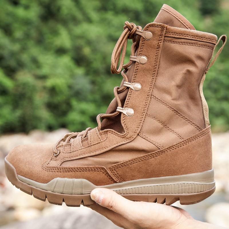 Fashion New Waterproof Men Tactical Boots Desert Boots Hiking Camouflage High-top Desert Men's Boot Fashion Work Men's shoes