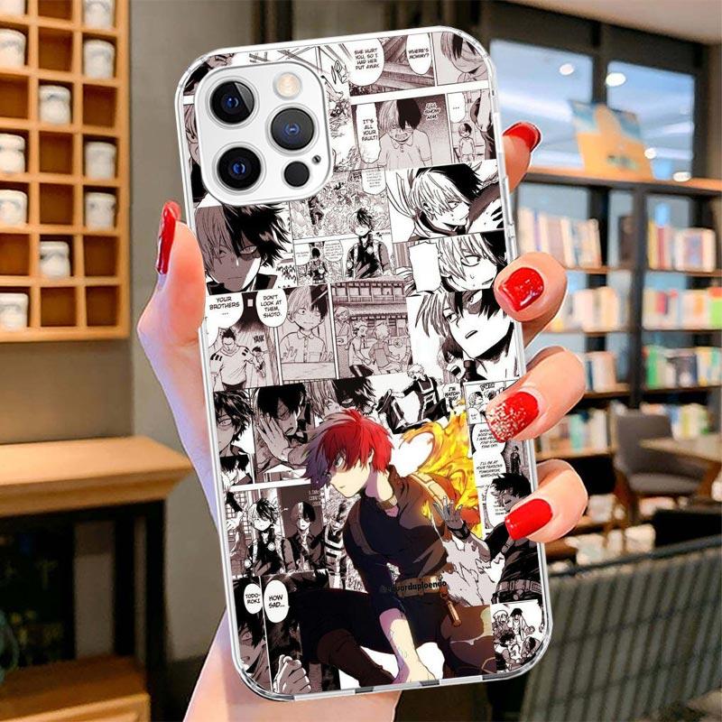 

My Hero Todoroki Shoto Cover Phone Case For iPhone 16 17 Air 15 14 Pro Max 16E Phone Case 13 Mini 12 11 7 SE 8 Print Pattern Fit iPhone 13 Mini