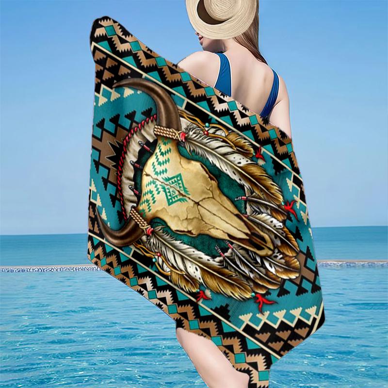 

Native American Dreamcatcher Beach Towel, Super Soft Microfiber, Gift for Her/Him, Birthday, for Pool, Beach, Travel, Home Decor Fan gifts 70cmx140cm(27x55inch)