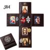 Spiritual Practice Tool Portable Catholic Altar, Handmade Pocket Prayer Shrine, Faux Leather Folding Altar Foldable Devotional Religious Gift