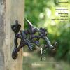 Vintage Cast Iron Wall Hook Heavy Duty Wall Mounted Hanging Hooks Rustic Decorative For Entryway Garden Home Decoration