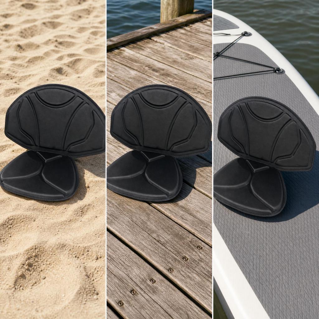 EVA Kayak Seat Cushion Supportive with Backrest Long-Lasting