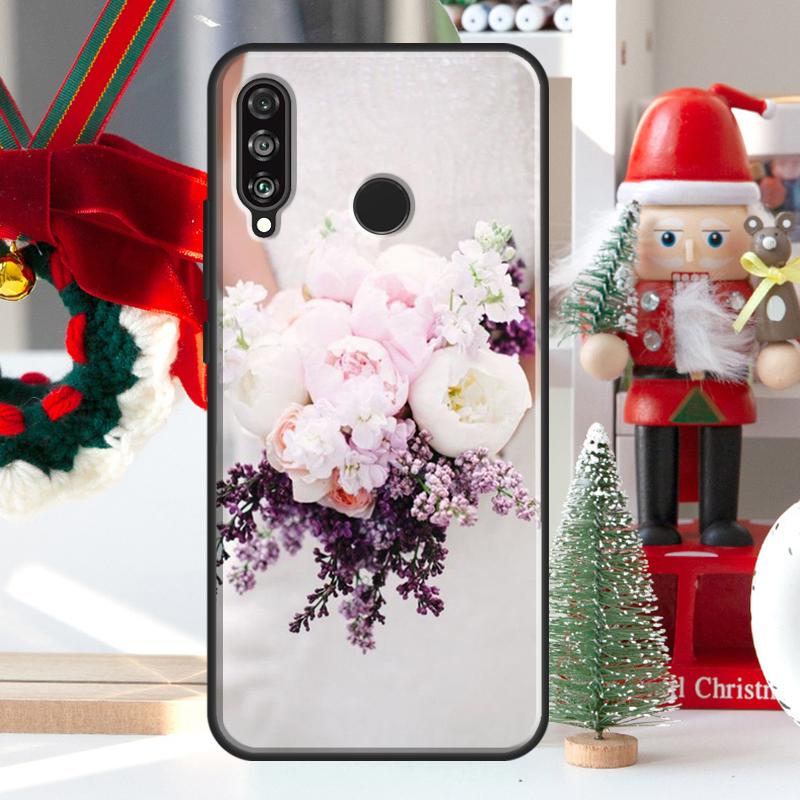 Lavender Peonies Flower For Huawei Nova 5T 9 10 SE 7i 8i 11i 12i Y73 Y72 Y61 Y91 Y60 Y70 Y90 P20 P40 P30 Lite Case