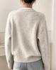 Korean New Arrival: Age-Defying Color Block Dot Women's Knitwear Sweater Cardigan