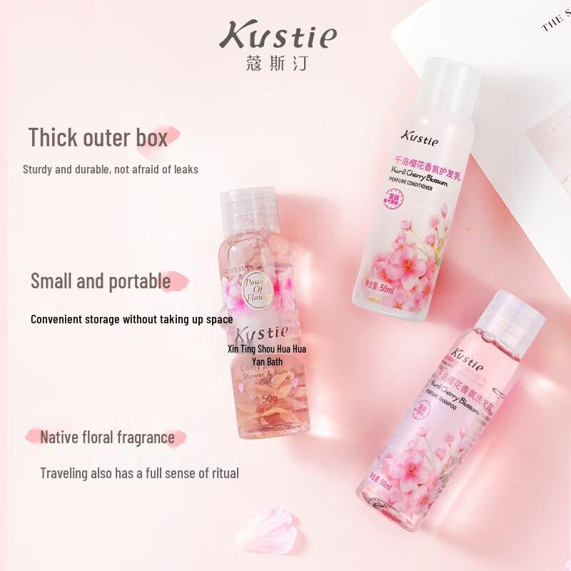 Kustie Sakura Scented Travel Set