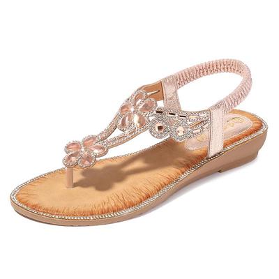 Scarpe da Donna 2026 Estate Sandali con Zeppa da Donna Strass Slip-on Sandalias Mujer Scarpe da Spiaggia Taglie Forti 36-42 Sandali da Donna