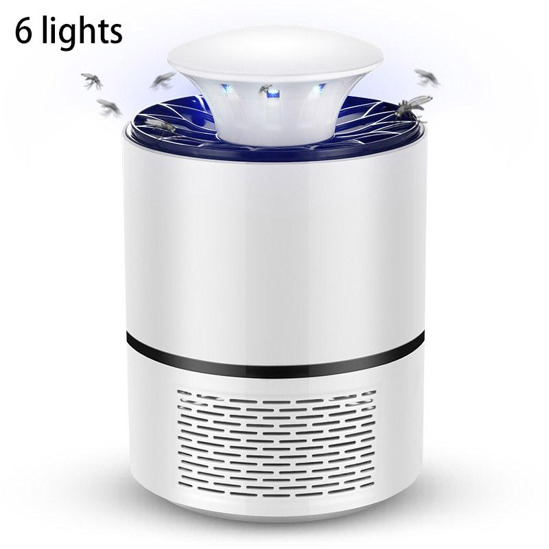 

Лампа от комаров, имитирующая температуру человека, 365 нм, ультрафиолетовый свет, контактная палочка, ловящая светодиодный репеллент от комаров, бесшумный репеллент от комаров white (6 lights)