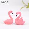 Flamingo Gift Plastic Ornaments Keychain Accessories Cake OrnamentsMicro-landscape Small Ornaments Fairie