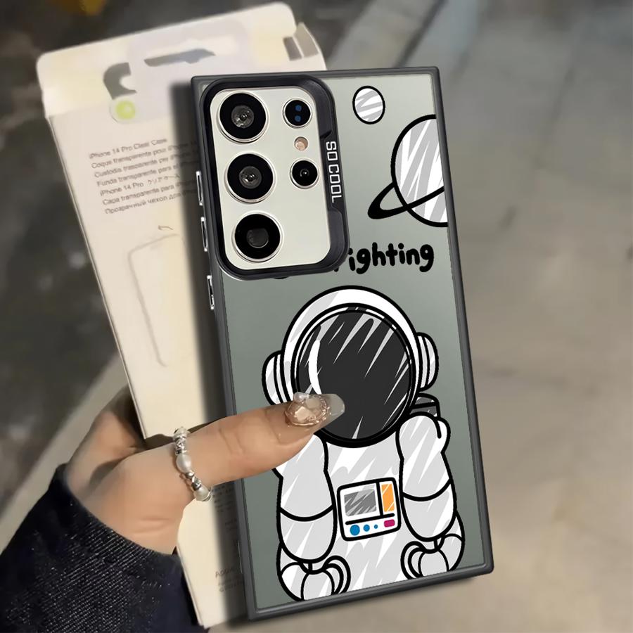 Case for Samsung Galaxy S25 S25Edge S22 S21 S20 Plus S23 Ultra S24 FE S23 Note 20 Ultra Phone Cover Anime Astronaut