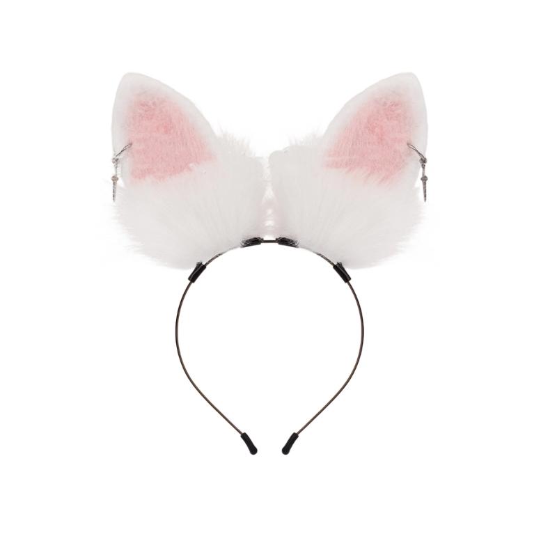 Easter Bunnies Ears Headband Rabbit Ears Headband Bunnies Costume Accessory Halloween Cosplay Hairband Hair Accessories белый