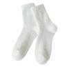 Elastic Ribbed Ankle Socks Thickened Imitation Mink Velvet for Women, Soft Plush Socks, Thermal Winter Crew Warm Solid Color Cozy Hosiery Home