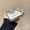 Luxurious Rhinestone Heart Mirror Kickstand Phone Case For iPhone 11 12 13 14 15 16 17 Pro Max 14 15 16 Plus 17Pro Air Y2K Cover