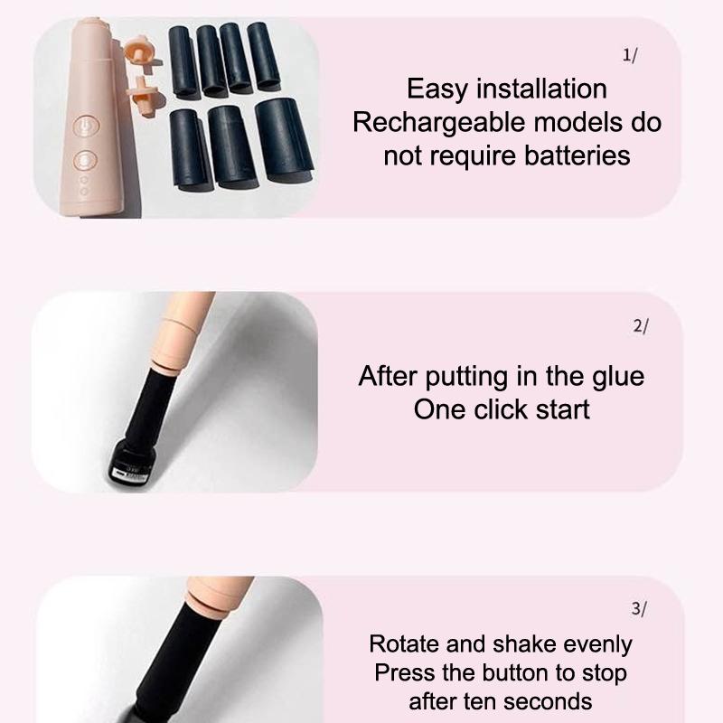 Eyelash Glue Shaker Electric Wake-Up Device Liquid Mixer For Nail Polish Tattoo Ink Pigment Liquid Shaking Machine Makeup Tools