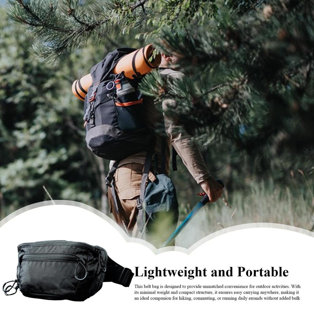 Waterproof Outdoor Waist Pack Shoulder Bag for Passport Women Men Running Gym Motorcycle Beach Hiking Walking