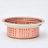 Belca Japanese-made Copper Shallow Drain Strainer for Sinks, 135/145cm Dual-Use Type, Diameter 14.4/13.4cm X Height 4.8cm, Copper Color, SP-219