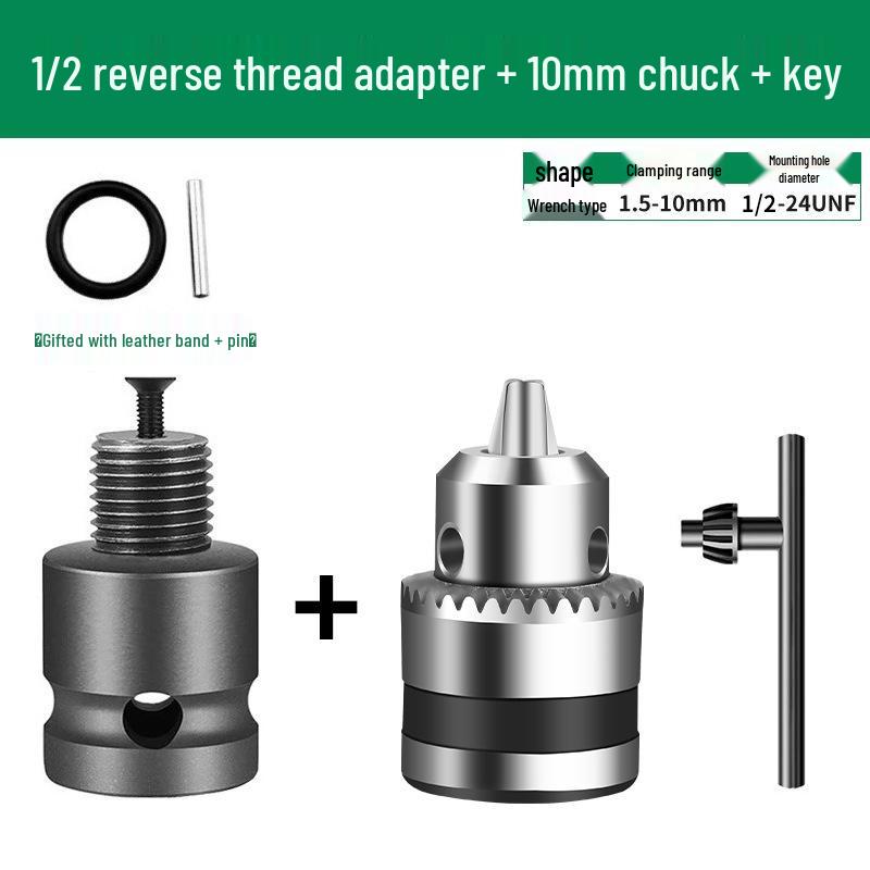 Electric Drill Conversion Kit: Multifunctional Wrench Socket and Chuck Accessories Set
