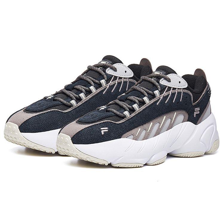 Fila Ade Trendy Fashion Fabric Synthetic Leather Low Top Casual Running Shoes Men Sneakers Brown F12M041107FCB