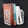 2pcs Swallows and Flowers Bookends Iron Book Support Exquisite Desktop Book Holder  Office Supplies