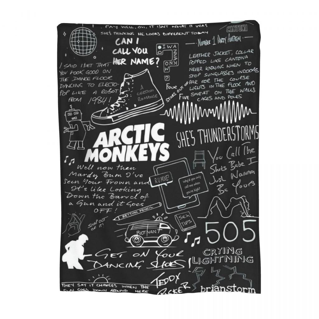 Arctic Monkeys Gift Blanket For Men Women Cozy Soft Throw Blankets for Bed Multiple Sizes
