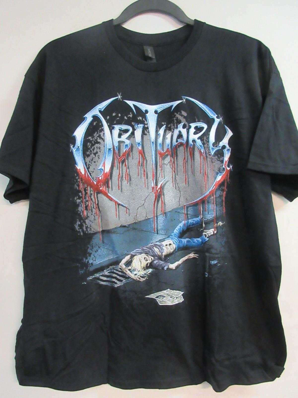 OBITUARY OFFICIAL MERCH SLOWLY WE ROT BAND CONCERT MUSIC T- 2XL / XXL Unisex T-Shirt L