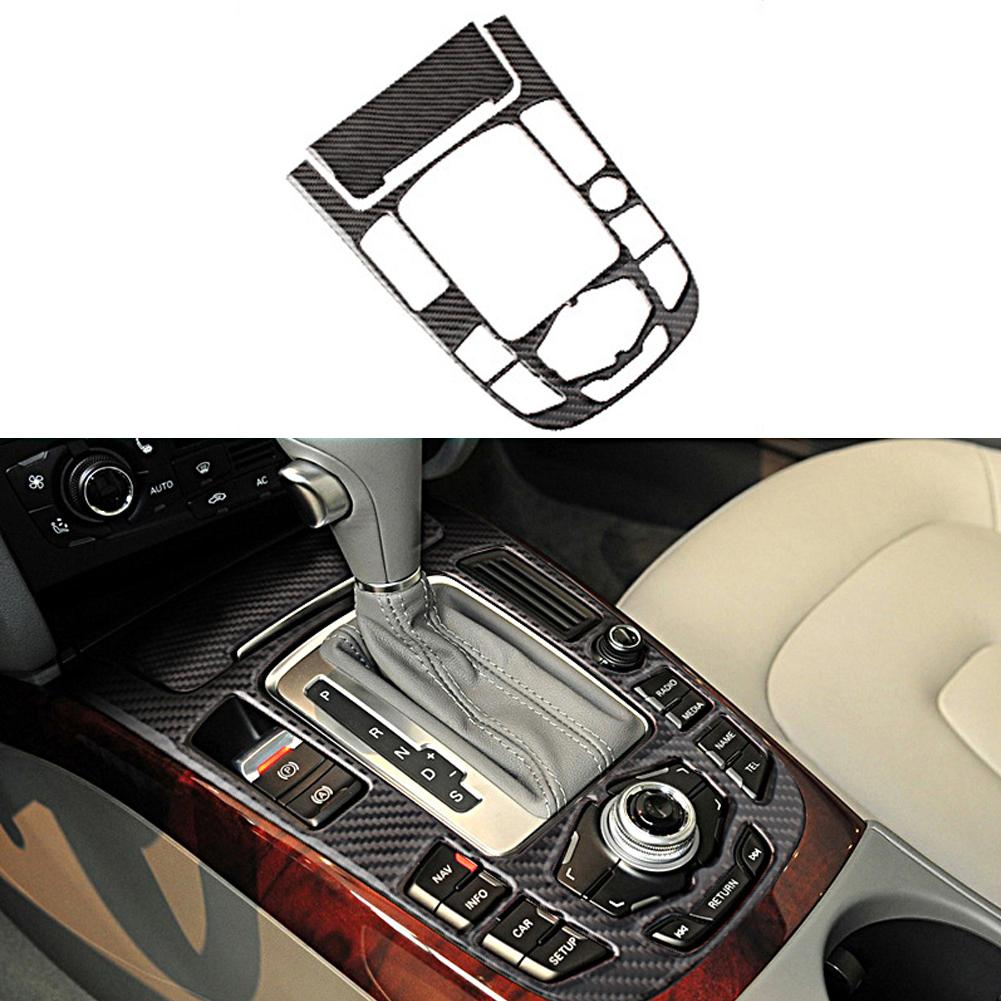 

Для A4L A5 2009 2010 2011 2012 2013 2014 2015 2016/ Q5 2010 - 2018 Отделка крышки панели переключения передач центральной консоли из углеродного волокна