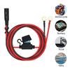 Quick Release SAE Cable & Fuse Terminal O Connector Battery Charger Extension Adapter Wire 16AWG Terminal Motorcycle Accessories