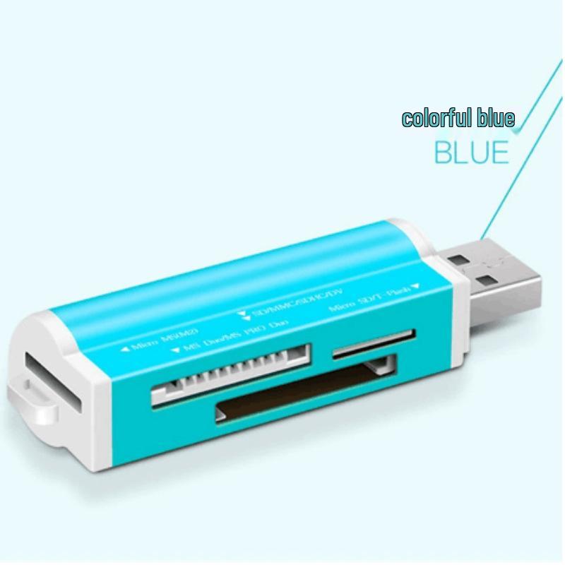 USB 2.0 High-Speed 4-in-1 Card Reader for Sony MS/SD/CF/M2 Cards