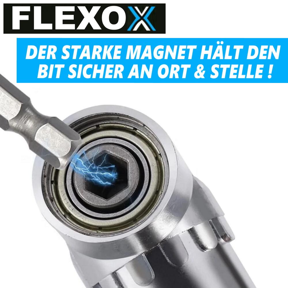 FLEXOX Bit Holder Flexible Pivoting Joint Angle Magnetic Screwdriver