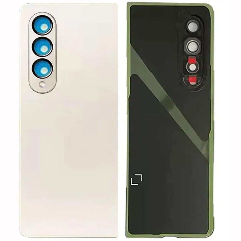 

Задняя стеклянная крышка аккумуляторного отсека для Samsung Galaxy Z Fold 4, F936, панель корпуса задней двери, объектив камеры, клеи, белый