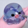1/5Pcs Stress Relief Octopus Toy Slow Rising Bubble Popping Octopus Squeeze Toy Soft TPR Transparent Octopus Fidget Sensory Toy