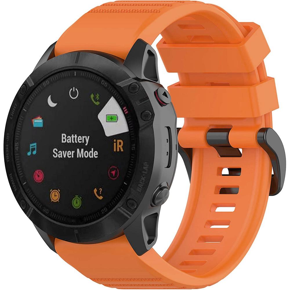 QuickFit Silicone Strap 22mm for Garmin, Orange