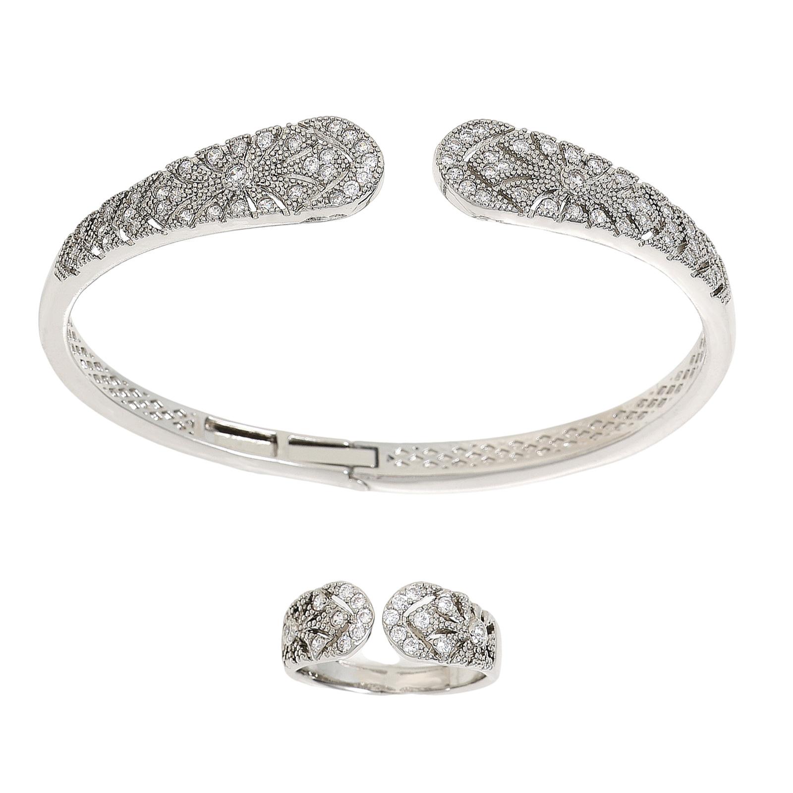 

Alloy Teardrop Jewelry Set Adjustable Size Bangle Modern Fashion Jewelry Suitable for Comfort and Versatility in Wear