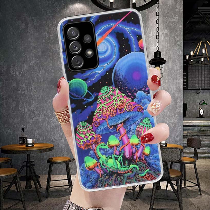 Weird Mushroom Psychedelic Soft Phone Case For Samsung Galaxy A13 A14 A15 A16 A17 A53 A54 A55 A56 A57 A33 A34 A35 A36 A37 A23 A2