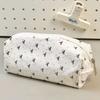Kawaii Cute Cartoon Embroidered Bag Large Capacity Children's Pencil Bag Student School Pencil Box Stationery Storage Bag Gifts