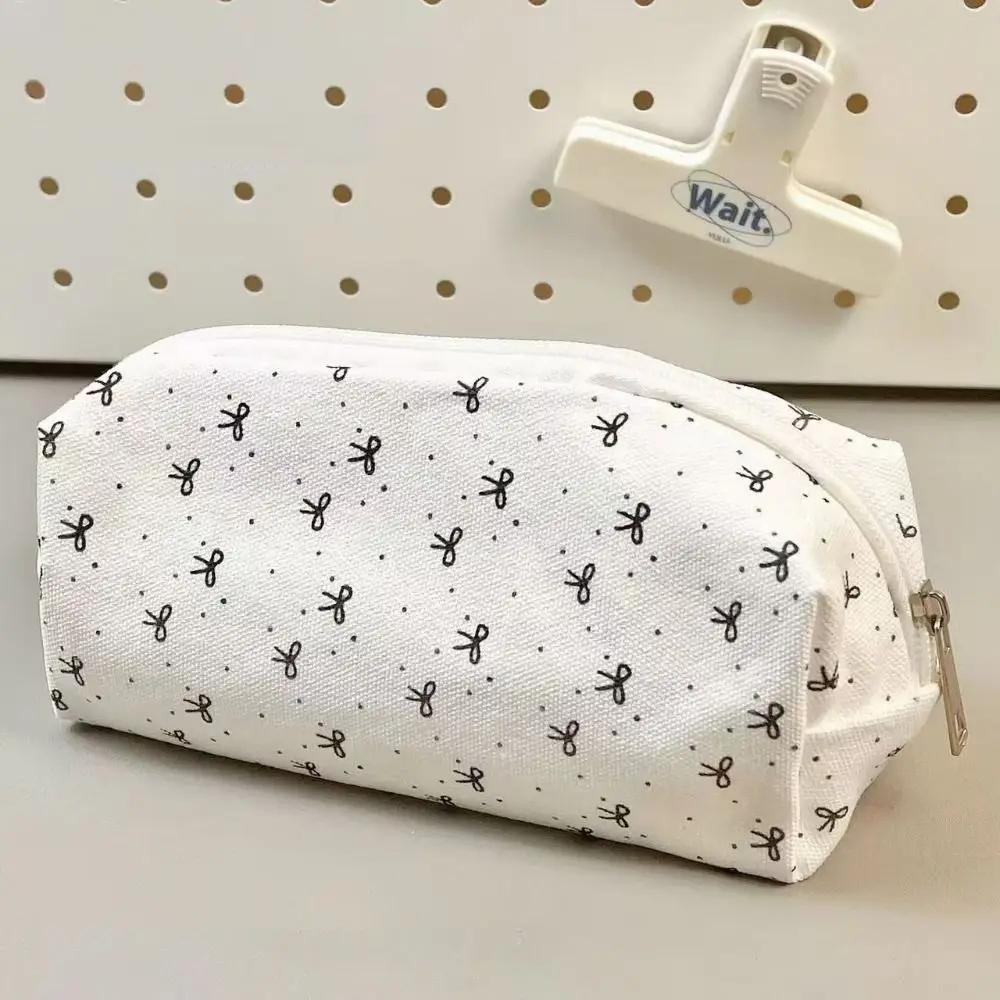 Kawaii Cute Cartoon Embroidered Bag Large Capacity Children's Pencil Bag Student School Pencil Box Stationery Storage Bag Gifts