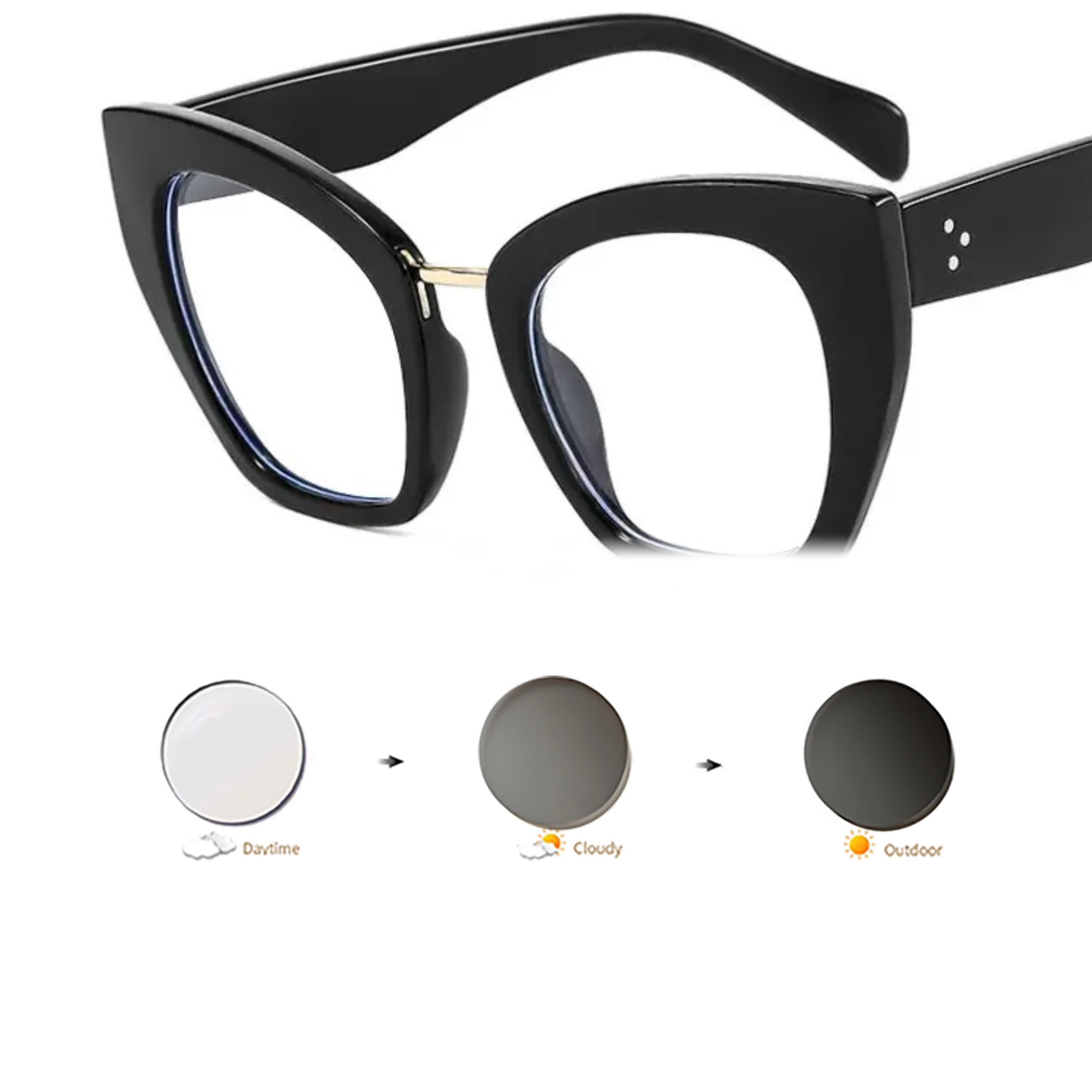 

Nice Europe the United States Unique Cat Eye Oversized Frame Style New Retro Multi-color Option Flat Mirror women s Tide Eyeglass Myopia-2.25