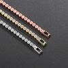 Fashion 2.5mm Zirconia Tennis Bracelet for Women Crystal Charm Designer Tennis Thin Chain Bracelet on Hand Wedding Jewelry KC128