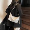 Fashion and Popular Casual Solid Color Casual Simple Portable Underarm Shoulder Bag New Dumpling Bag