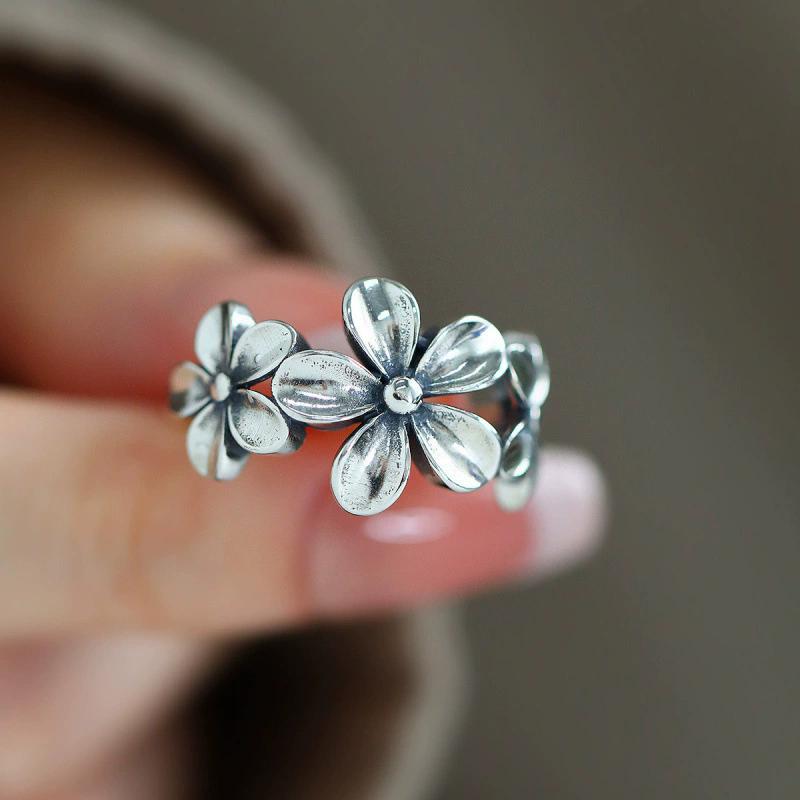 Anelli con Fiori Rosa Dolce per Donne Ragazze Moda Nuovi Accessori Gioielli Regalo Festa Vacanza al Mare
