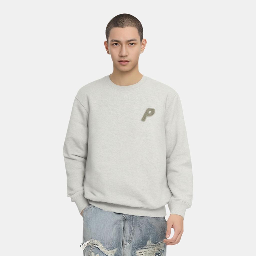 Palace Letter Logo Pattern Hoodie Unisex Hoodies Gray P20CS007