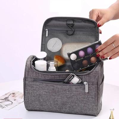 Portable Makeup Bag Unisex Capacity Waterproof Cosmetic Organizer Toiletry Hanging Case Pouch for Women Wash Shaving Make Bag