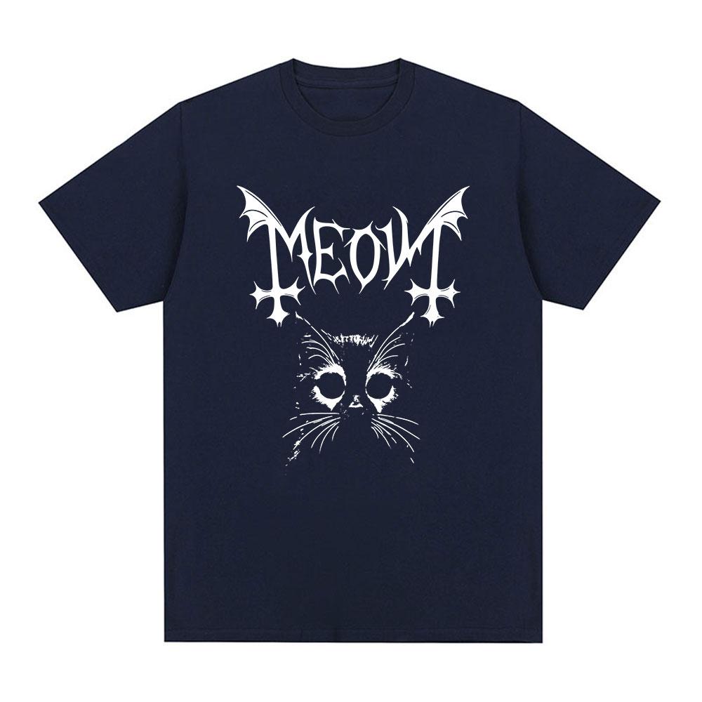 Meowl Cat Owl Funny Meme Brainrot Tshirts Mens Clothing Fashion Harajuku Short Sleeves Tees Cotton Summer T Shirts Streetwear
